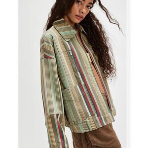 Free People We The Free Sally Canvas Jacket Coat Size XS